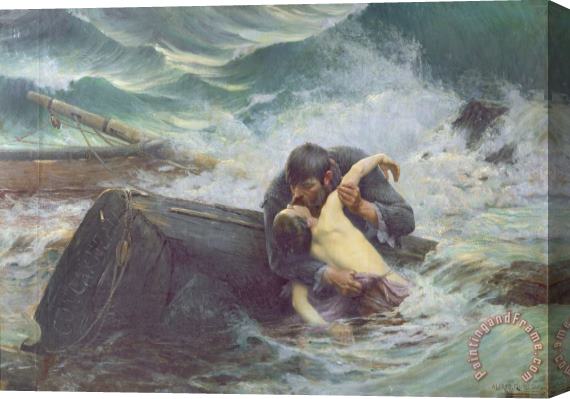 Alfred Guillou Adieu Stretched Canvas Painting / Canvas Art