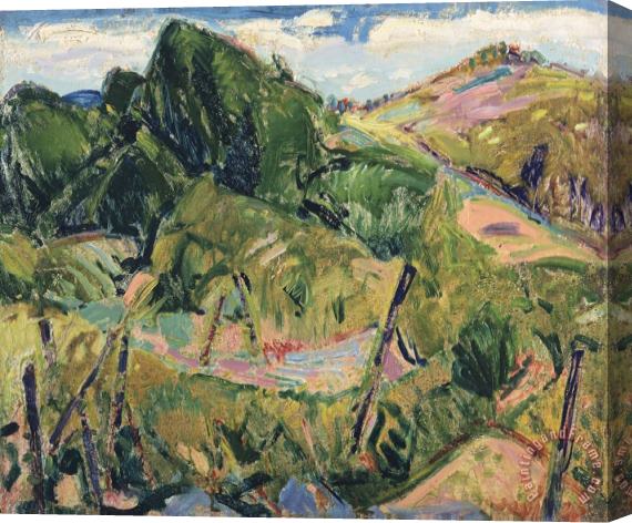 Alfred Henry Maurer Landscape Stretched Canvas Painting / Canvas Art