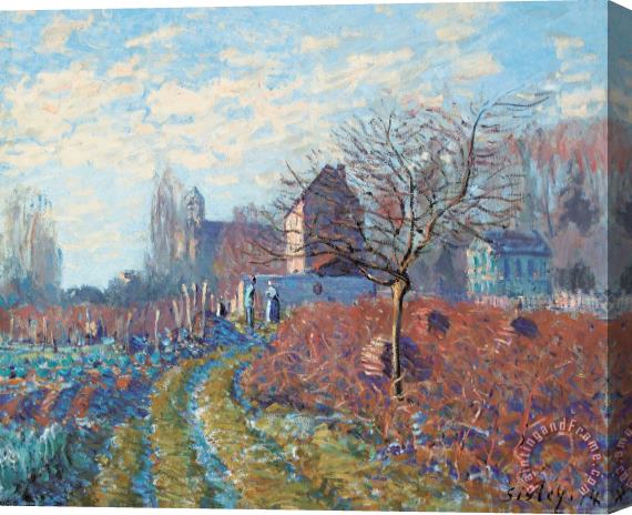Alfred Sisley Gelee Blanche Stretched Canvas Print / Canvas Art