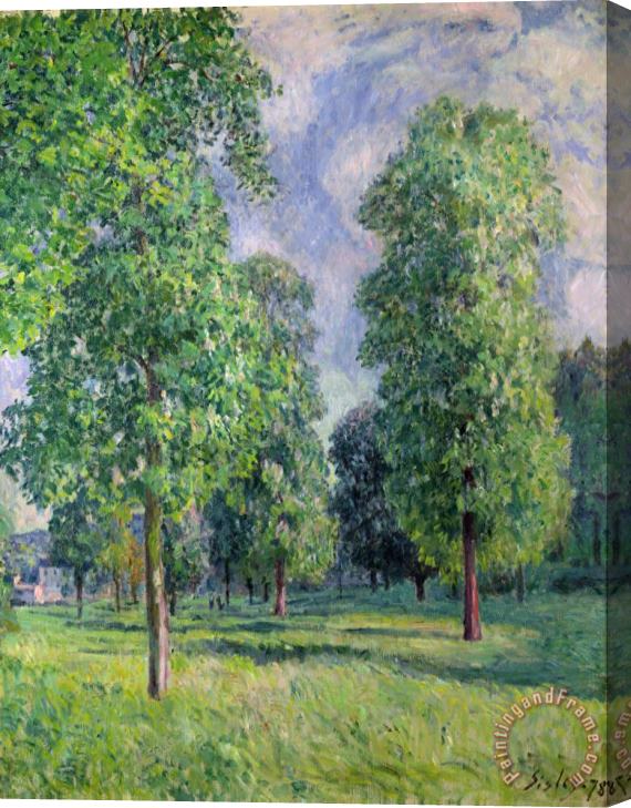 Alfred Sisley Landscape at Sevres Stretched Canvas Print / Canvas Art