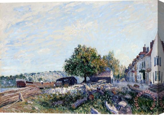 Alfred Sisley Saint Mammes Morning Stretched Canvas Painting / Canvas Art