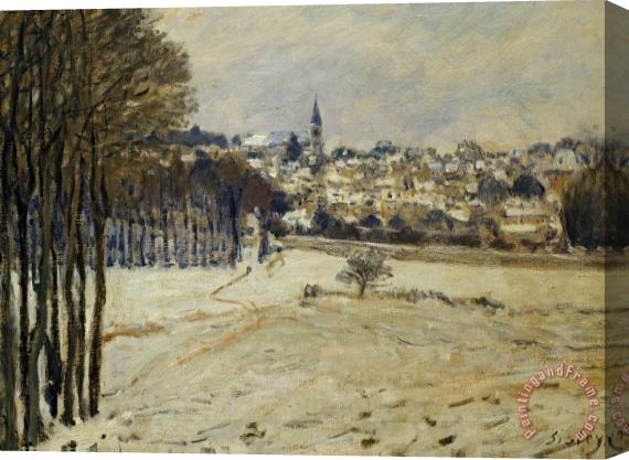 Alfred Sisley Snow At Marly-le-roi Stretched Canvas Print / Canvas Art