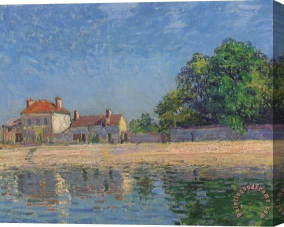 Alfred Sisley The Banks of the Loing Stretched Canvas Painting / Canvas Art