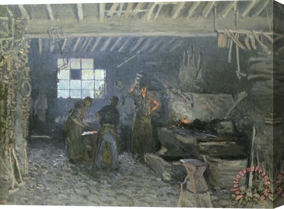 Alfred Sisley The Forge Stretched Canvas Print / Canvas Art