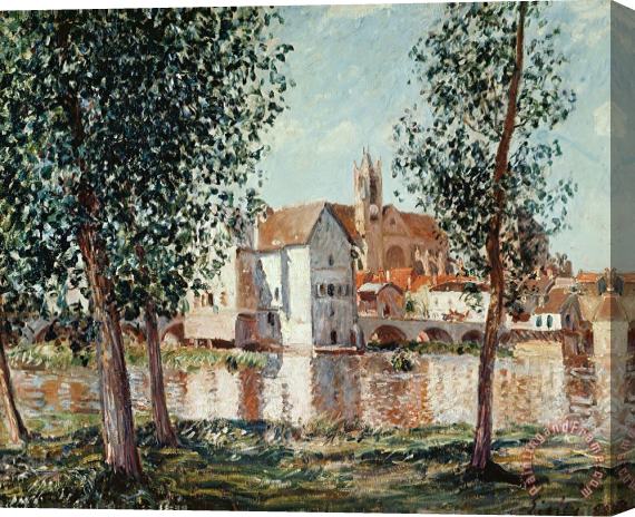 Alfred Sisley The Loing at Moret September Morning Stretched Canvas Painting / Canvas Art
