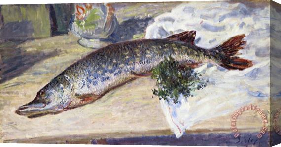Alfred Sisley The Pike (le Brochet) Stretched Canvas Print / Canvas Art
