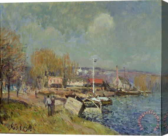 Alfred Sisley The Seine at Port-Marly Stretched Canvas Print / Canvas Art