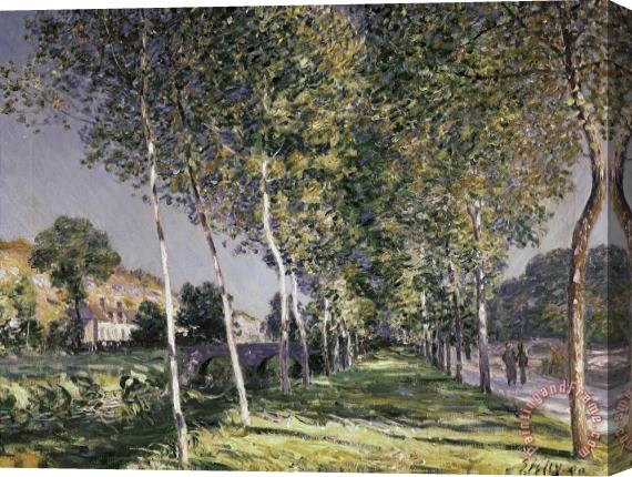 Alfred Sisley The Walk Stretched Canvas Print / Canvas Art
