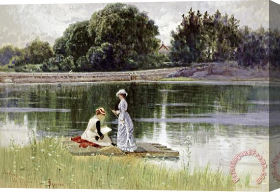 Alfred Thompson Bricher A Pleasant Afternoon Stretched Canvas Painting / Canvas Art