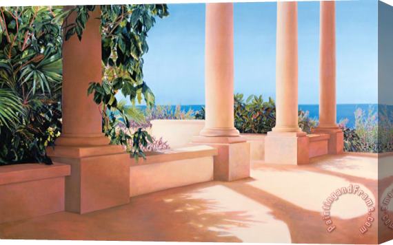 Alice Dalton Brown Island Columns Stretched Canvas Painting / Canvas Art