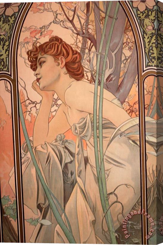Alphonse Maria Mucha In Prague 2 Stretched Canvas Painting / Canvas Art