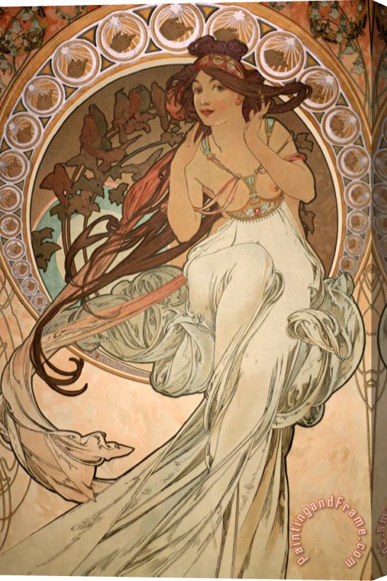 Alphonse Maria Mucha In Prague Stretched Canvas Painting / Canvas Art