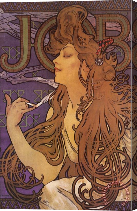Alphonse Marie Mucha Job Stretched Canvas Painting / Canvas Art