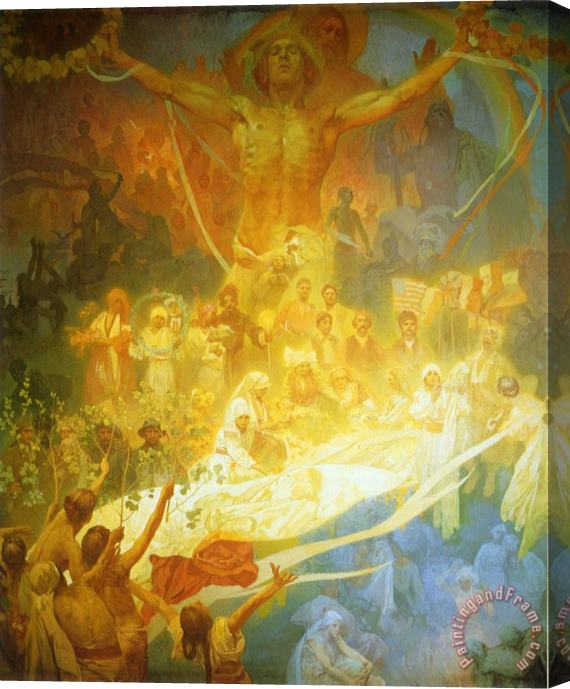 Alphonse Marie Mucha The Apotheosis of The Slavs 1925 Stretched Canvas Print / Canvas Art