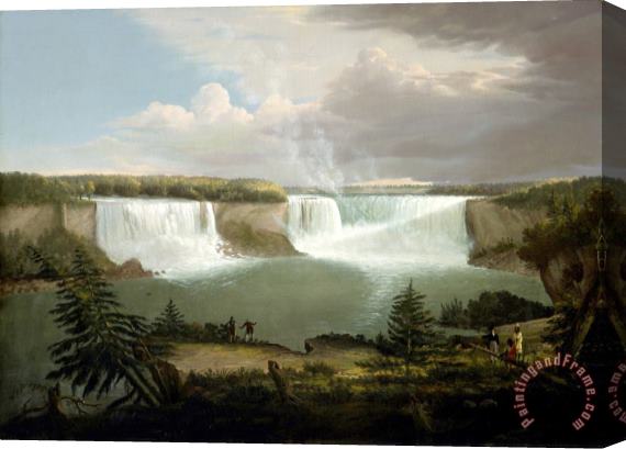 Alvan Fisher A General View of The Falls of Niagara Stretched Canvas Print / Canvas Art