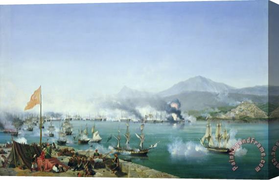 Ambroise Louis Garneray The Battle Of Navarino Stretched Canvas Painting / Canvas Art