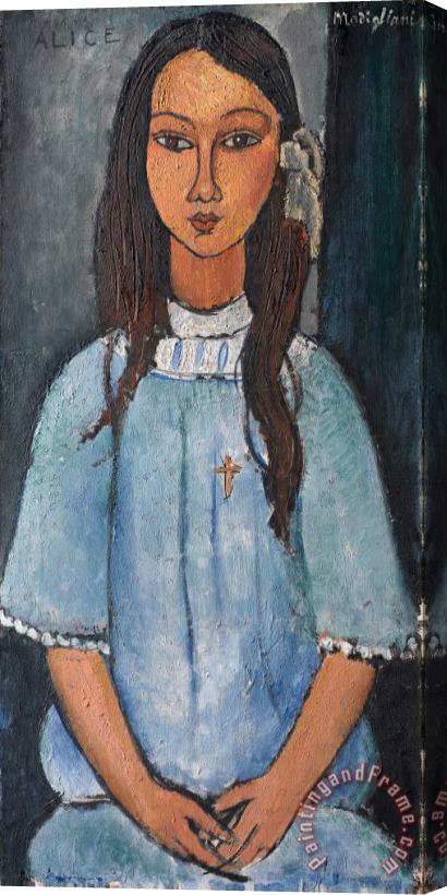 Amedeo Modigliani Alice Stretched Canvas Print / Canvas Art