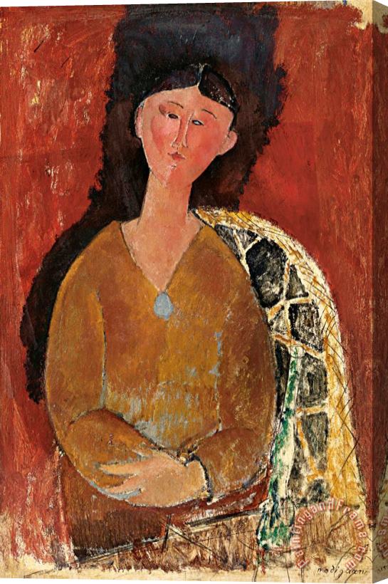 Amedeo Modigliani Beatrice Hastings Assise, 1915 Stretched Canvas Print / Canvas Art