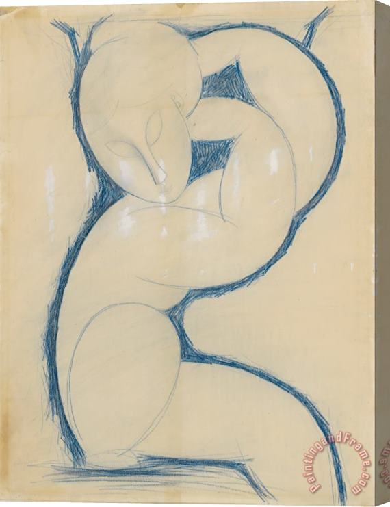 Amedeo Modigliani Caryatid 3 Stretched Canvas Print / Canvas Art