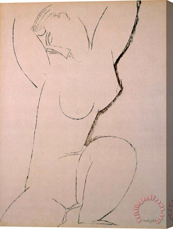 Amedeo Modigliani Caryatid Stretched Canvas Print / Canvas Art