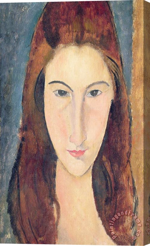 Amedeo Modigliani Jeanne Hebuterne Stretched Canvas Painting / Canvas Art