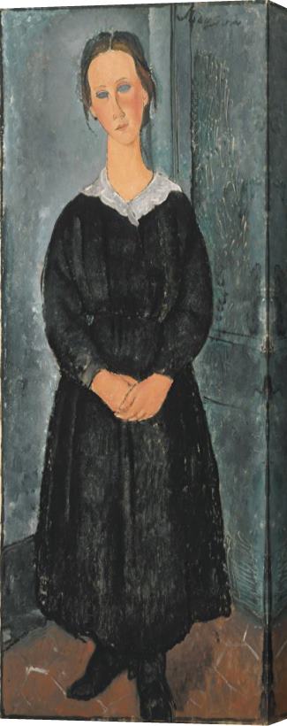 Amedeo Modigliani La Jeune Bonne Stretched Canvas Painting / Canvas Art