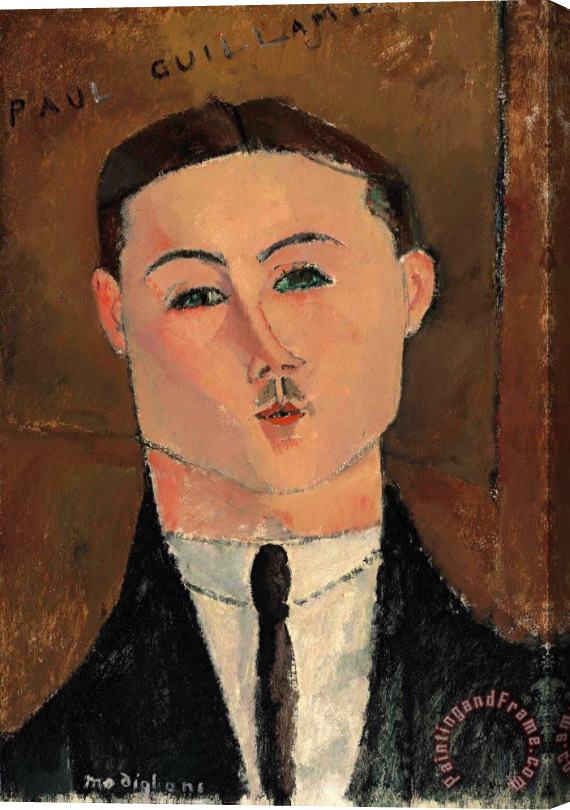 Amedeo Modigliani Paul Guillaume, 1916 Stretched Canvas Print / Canvas Art