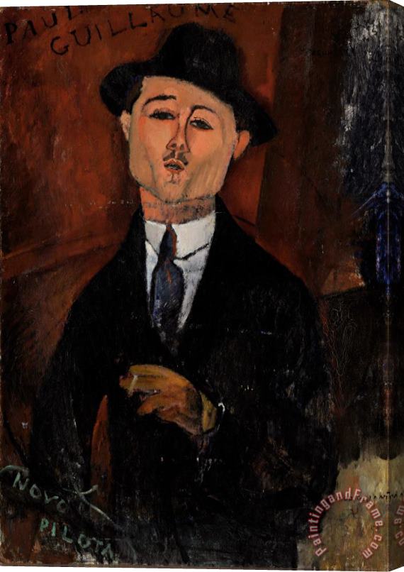 Amedeo Modigliani Paul Guillaume, Novo Pilota Stretched Canvas Print / Canvas Art