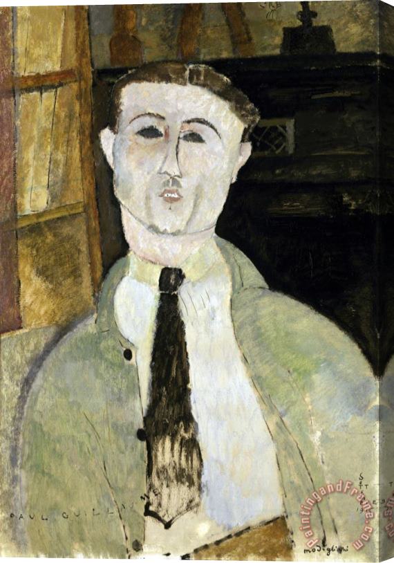 Amedeo Modigliani Paul Guillaume Stretched Canvas Print / Canvas Art