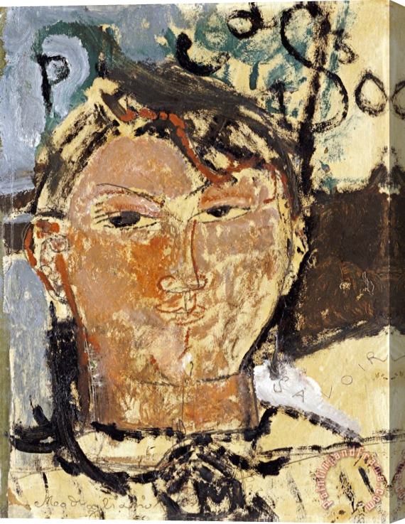 Amedeo Modigliani Portrait De Picasso Stretched Canvas Print / Canvas Art