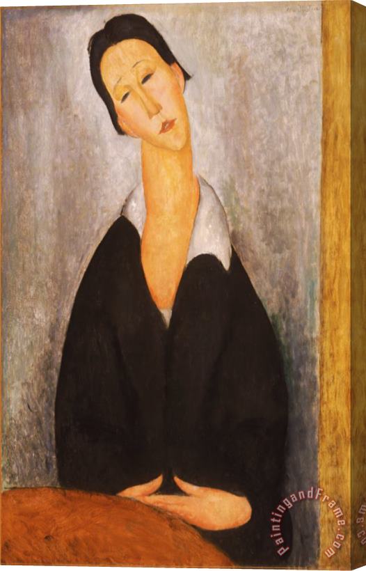 Amedeo Modigliani Portrait of a Polish Woman Stretched Canvas Painting / Canvas Art