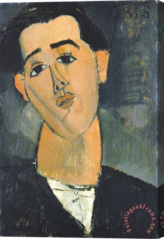Amedeo Modigliani Portrait of Juan Gris Stretched Canvas Print / Canvas Art