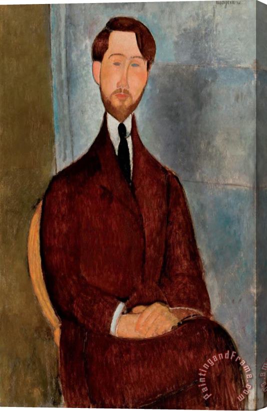 Amedeo Modigliani Portrait of Leopold Zborowski, 1916 Stretched Canvas Print / Canvas Art