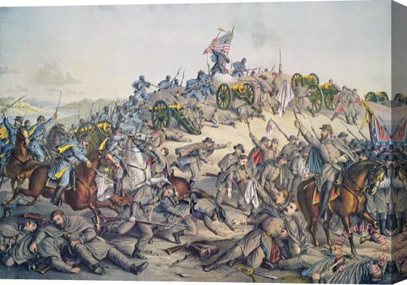 American School Battle of Nashville December 15-16th 1864 Stretched Canvas Print / Canvas Art