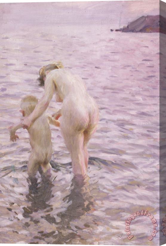 Anders Leonard Zorn With Mother Stretched Canvas Painting / Canvas Art
