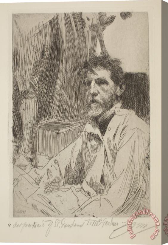 Anders Zorn Augustus Saint Gaudens I Stretched Canvas Print / Canvas Art