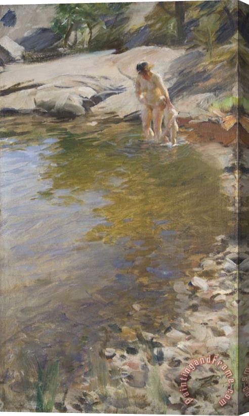 Anders Zorn The Morning Toilet Stretched Canvas Print / Canvas Art
