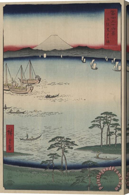 Ando Hiroshige Kuroto No Ura in Kazusa Province Stretched Canvas Print / Canvas Art