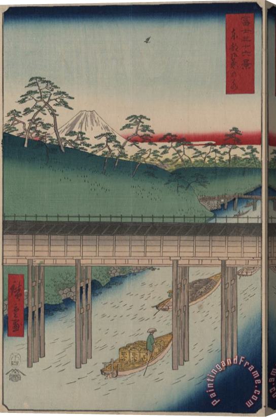 Ando Hiroshige Ochanomizu in The Eastern Capital Stretched Canvas Painting / Canvas Art