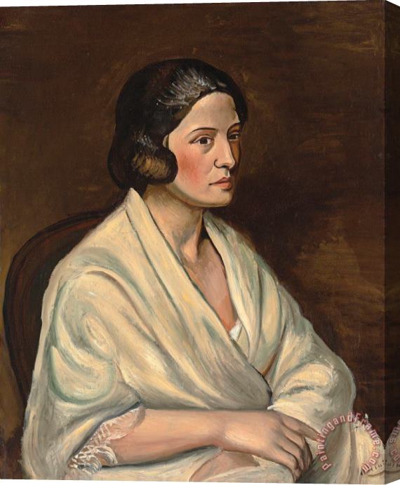 Andre Derain Buste De Femme Au Chale, 1925 Stretched Canvas Painting / Canvas Art