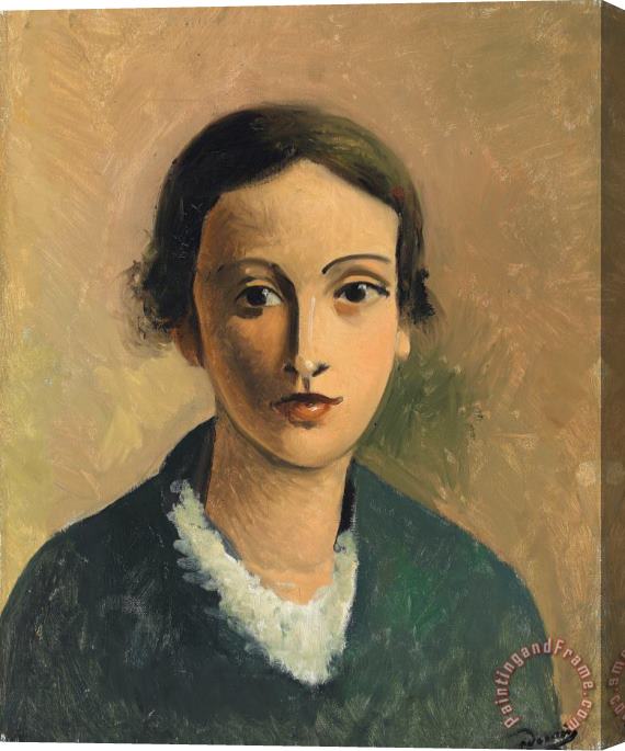 Andre Derain Portrait De Genevieve, Niece De L'artiste Stretched Canvas Print / Canvas Art