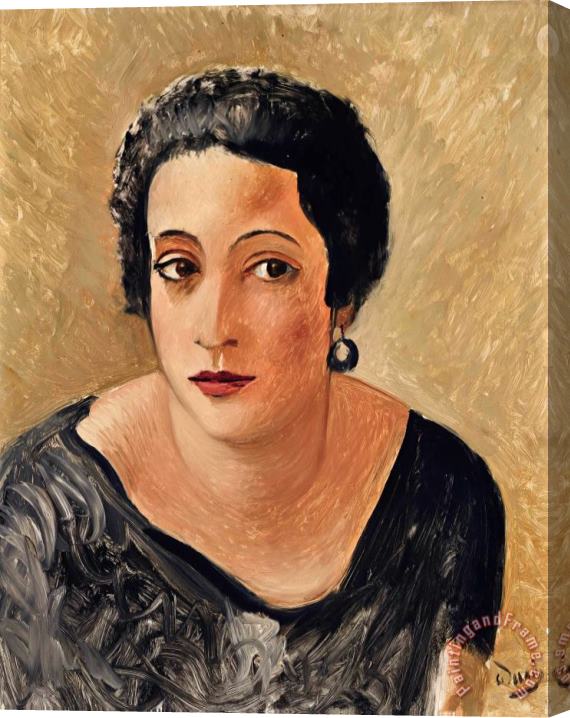Andre Derain Portrait De Madame Francis Carco Stretched Canvas Painting / Canvas Art