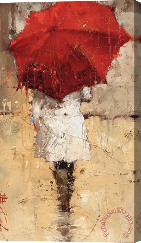 Andre Kohn Into The Rain Stretched Canvas Print / Canvas Art