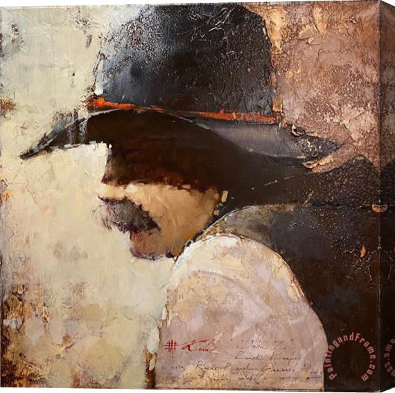 Andre Kohn John Z, 2018 Stretched Canvas Painting / Canvas Art