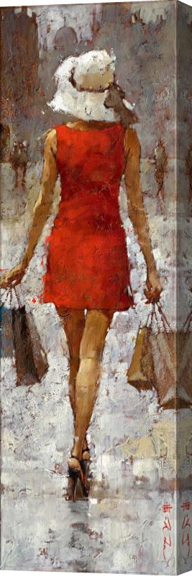Andre Kohn Retail Therapy Stretched Canvas Print / Canvas Art