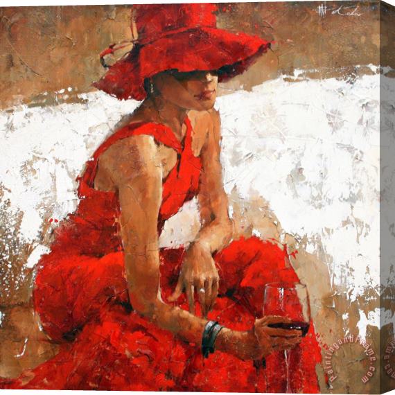 Andre Kohn Rhapsody on The Theme of Bordeaux No. 5 Stretched Canvas Print / Canvas Art