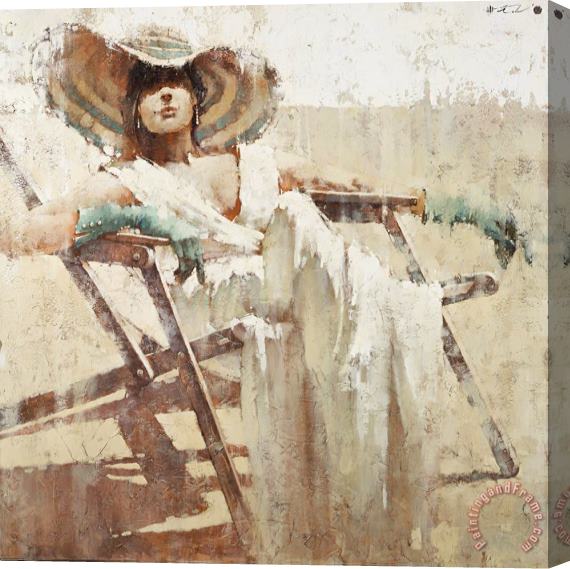Andre Kohn Rhapsody on The Theme of Turquoise Stretched Canvas Print / Canvas Art