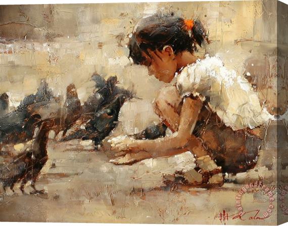 Andre Kohn Saint Mark's Square Stretched Canvas Painting / Canvas Art