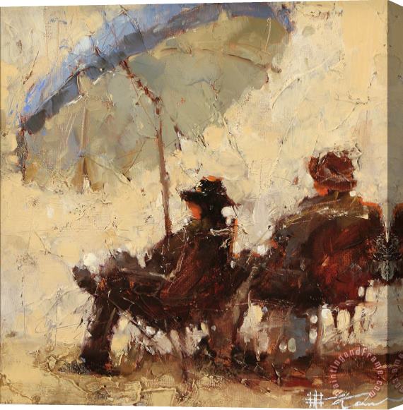Andre Kohn Sunset Chase Stretched Canvas Painting / Canvas Art