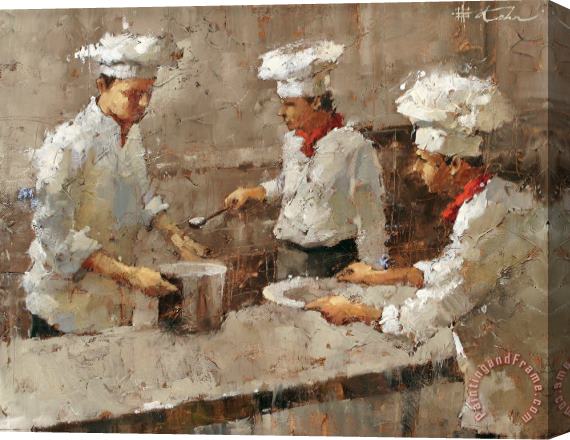 Andre Kohn Teamwork Stretched Canvas Painting / Canvas Art